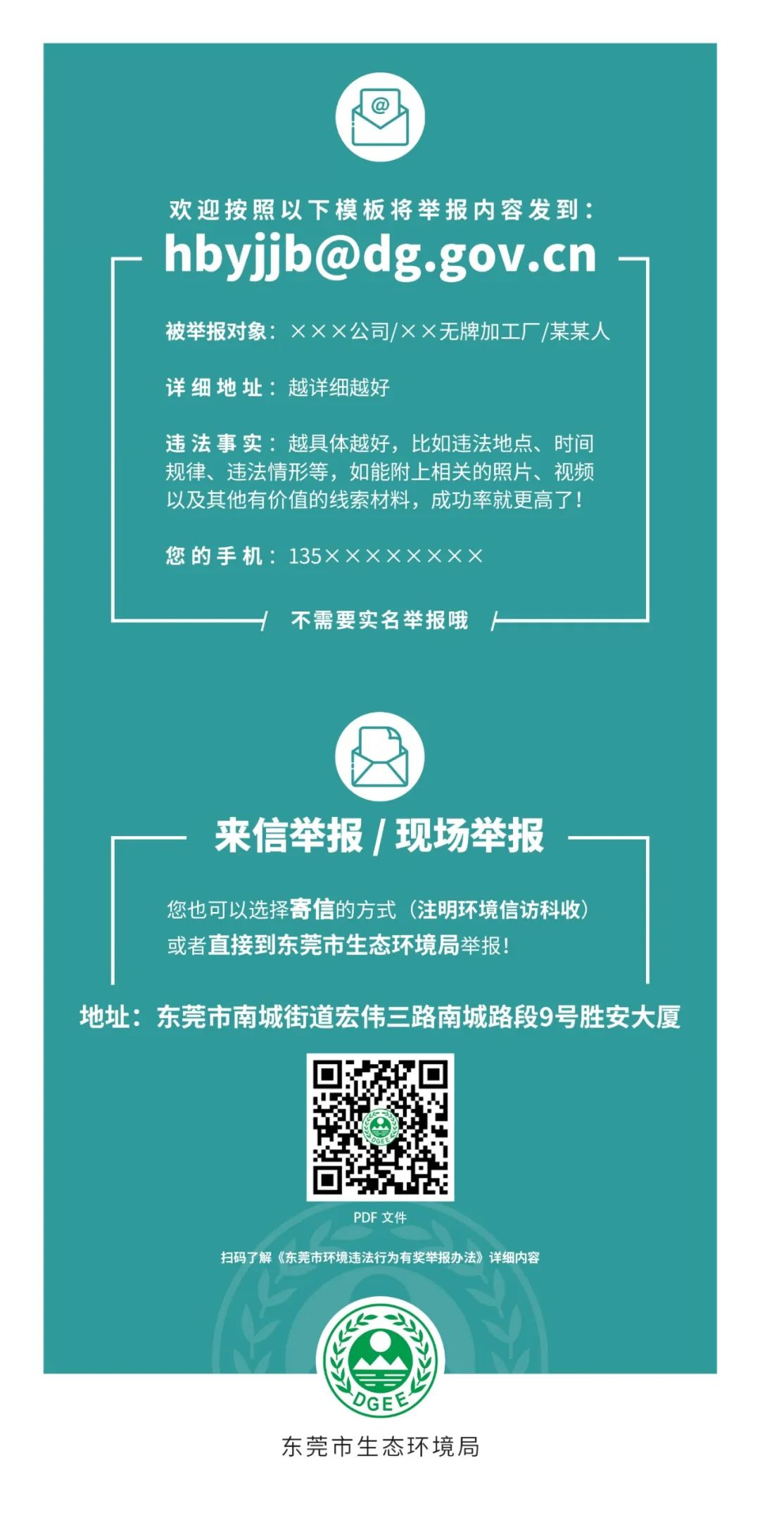东莞环保局：一分钟看懂“有奖举报”
